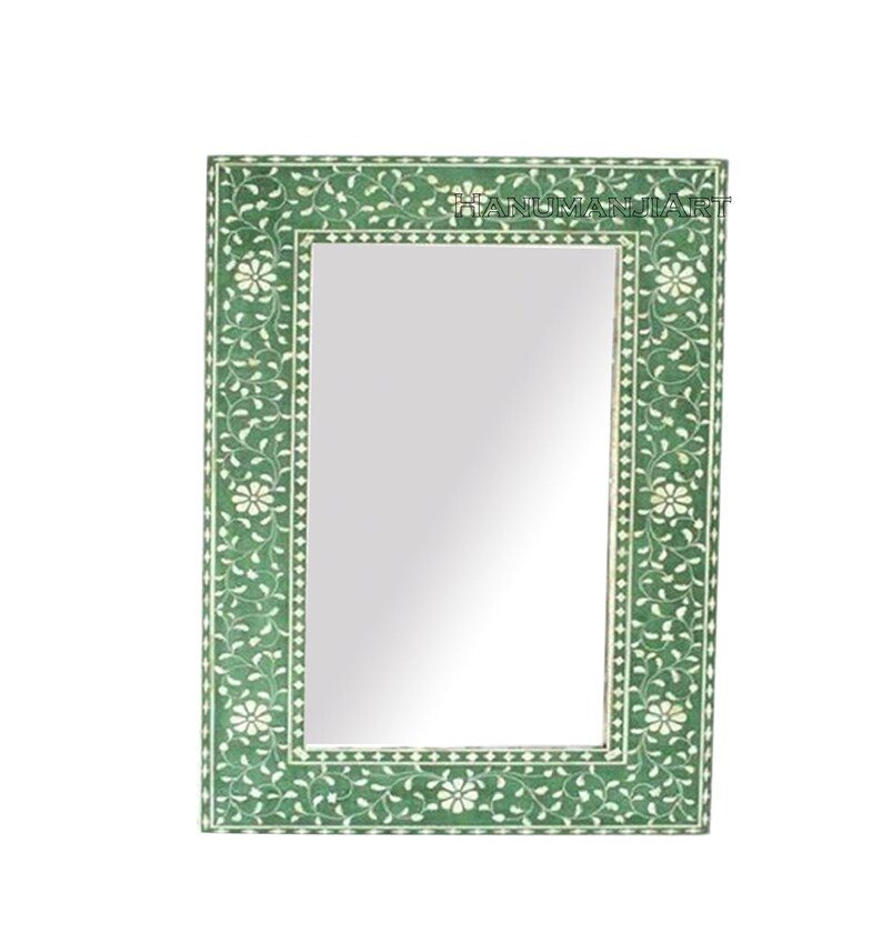 Vintage Handmade Bone Inlay Mirror Frame Wall Home Decor Furniture ...