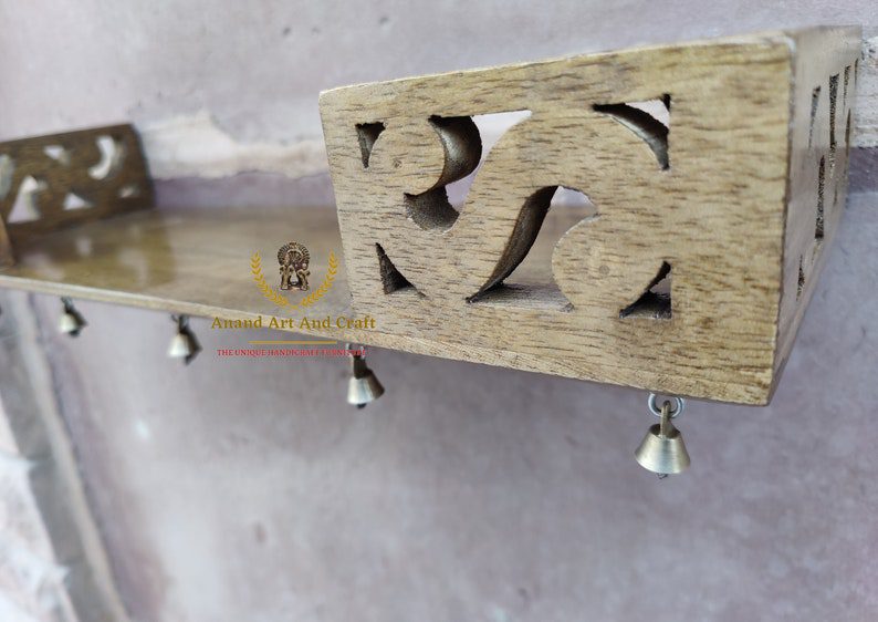 Wooden Temple Shelve, Wall shelf, Wall Temple, God stand, religious ...